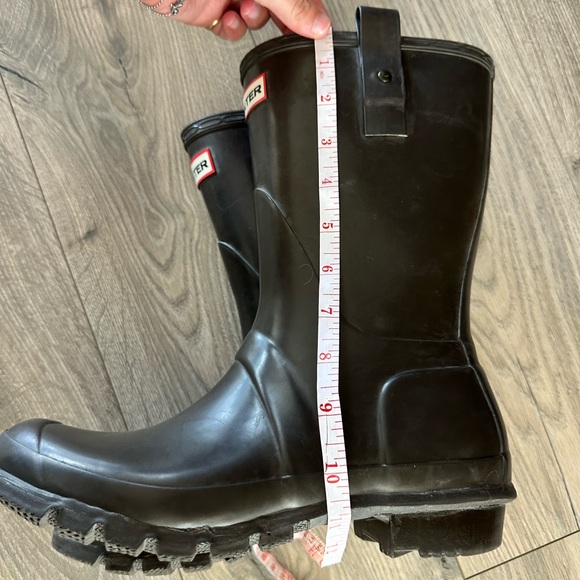 Hunter Boots Classic Short Black Waterproof Boots Size 9 Womens - Picture 11 of 11